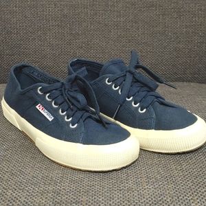 Superga Classic Sneaker Shoe Size 6.5 Navy